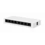 Nepārvaldāms slēdzis GEMBIRD NSW-G8-01 — 8× Gigabit Ethernet (10/100/1000), Balts, 5V līdzstrāva