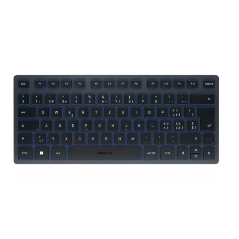 Bluetooth tastatūra CHERRY KW 7100 MINI BT QWERTZ Šveices zila bezvadu