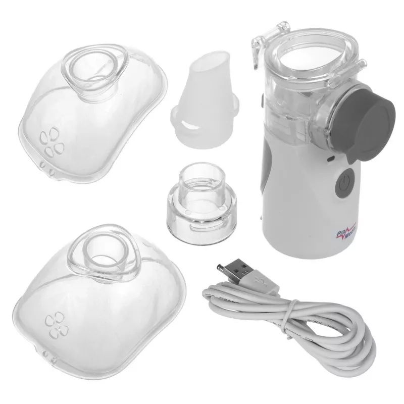 Portatīvais tīkliņa inhalators ProMedix PR-835 USB miglotājs, akumulatora darbināms pārnēsājams miglotājs