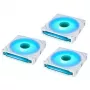 Lian Li UNI FAN SL-INF 140 ARGB Reverse Blade PWM korpusa ventilatori - balts, 3 komplektā