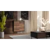 Cama 4D CORTINA kumode 102x40x118 melns/valrieksts