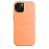 Apple iPhone 15 Silicone Case ar MagSafe - Orange Sorbet
