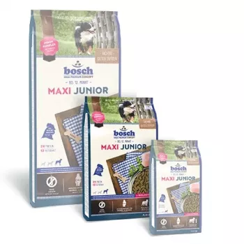Bosch MAXI JUNIOR 3 kg Suņu kucēnu barība ar mājputnu gaļu