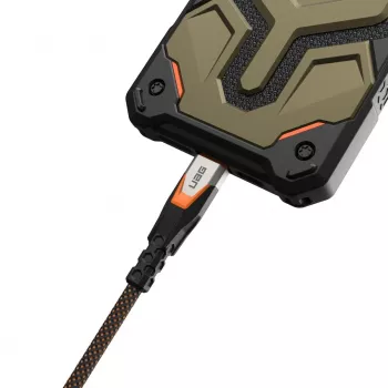 USB-C uz USB-C kabelis C2G 9B4415114097 USB 3.2 Gen 2x2 0.75 m — Melns/Oranžs