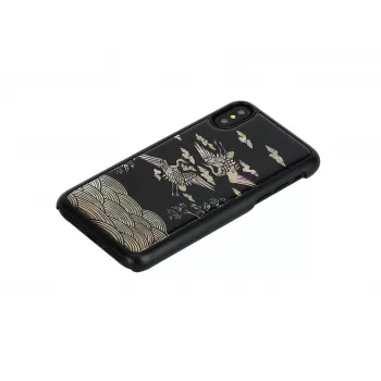 iKins aizsargmaciņš iPhone XS / XS Max — Crane Black
