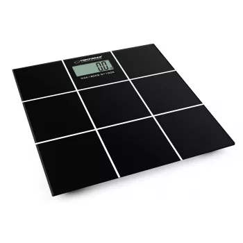 Personas svari Esperanza EBS004 - elektroniskie, 180 kg, melns stikls