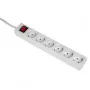 Hama 00108833 6 ligzdu pagarinātājs ar slēdzi un bērnu aizsardzību, 5 m, balts