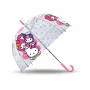 Caurspīdīgs lietussargs Hello Kitty