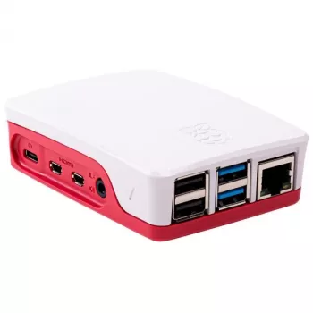 ALLNET Raspberry Pi 4 aksesuārs - Oficiālais korpuss sarkanā/baltā krāsā modelim 4