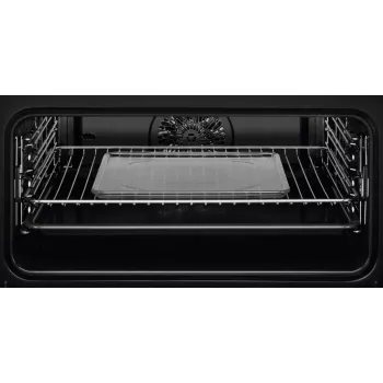 Iebūvējamā cepeškrāsns Electrolux EVL6E49X, kompakta 45 cm, metāls, melna, CombiQui
