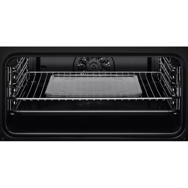 Iebūvējamā cepeškrāsns Electrolux EVL6E49X, kompakta 45 cm, metāls, melna, CombiQui