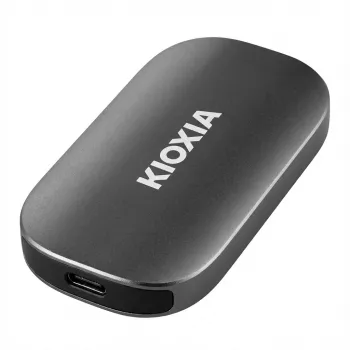 KIOXIA EXCERIA Plus G2 pārnēsājamais SSD 1TB / līdz 1050MB/s lasīšana, 1000MB/s rakstīšana, MIL-STD kritiena testi, 256 AES šifrēšana, fotogrāfiem un satura veidotājiem