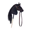 Zirgs uz kociņa HOPPIHORSE Hobby Horse A3 melns