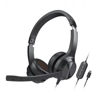 Creative Chat USB austiņas ar mikrofonu, on-ear, vadu, stereo, melnas