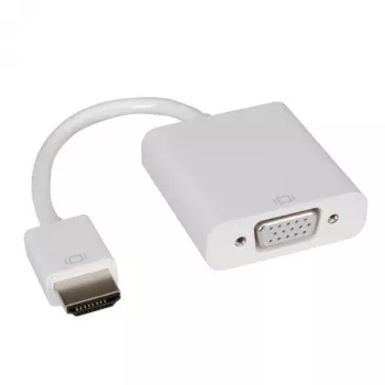 HDMI-VGA adaptera kabelis, HDMI tēviņš - VGA mātīte, 0.15 m