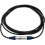 PSSO XLR kabelis 3-pin, 5 m, melns, Neutrik saderīgi savienotāji