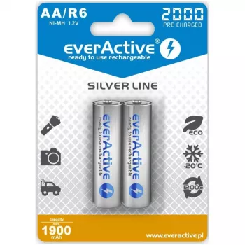 Akumulatori R6/AA 2000 mAh, blisteris 2 gab.