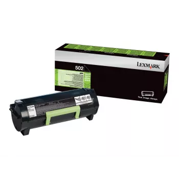 Tonera kasetne Lexmark 502 1500 lpp Melna