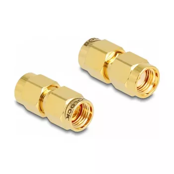 DeLOCK Adapter RP-SMA spraudnis pret RP-SMA spraudni 9 mm diametrs 18.9 mm platums