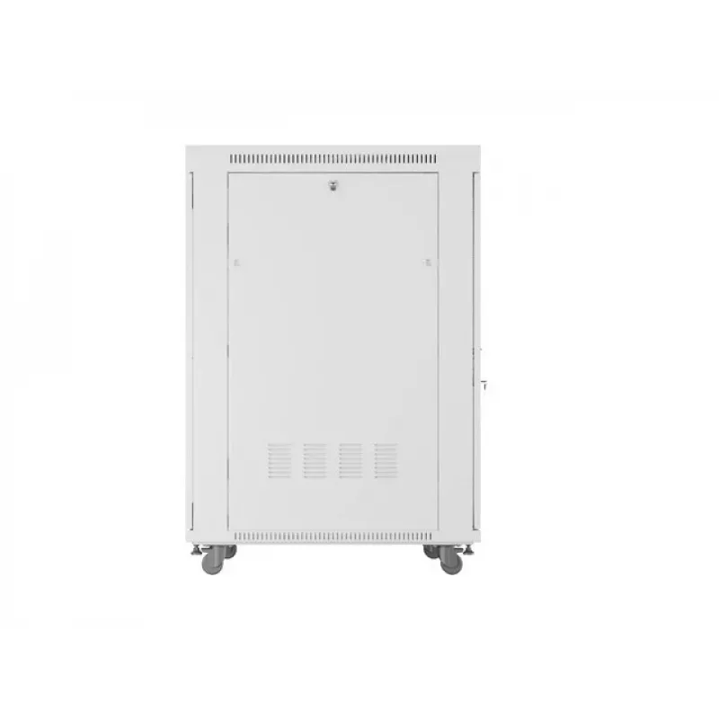 Grīdas stāvošs 19 inch servera skapis 27U 800x1000 mm pelēks perforēts ar LCD durvīm LANBERG (plakanā iepakojumā)
