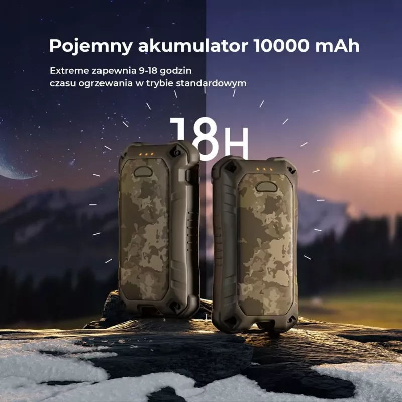 Ocoopa melnais UT3201 Ocoopa elektriskais sildītājs