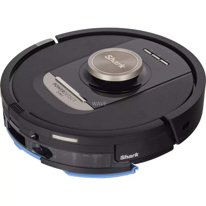 Shark PowerDetect NeverTouch Pro RV2800ZEEU 2-in-1 putekļsūcējs un mopējs robots, LiDAR, 20kPa, Melns