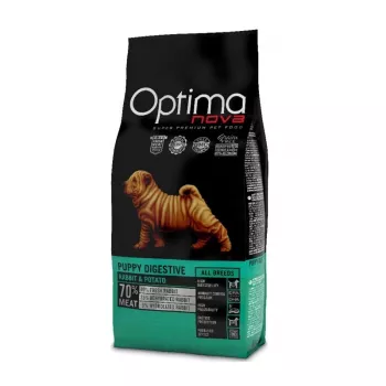 Sausā barība kucēniem Optimanova Puppy Digestive Rabbit & Potato 2 kg