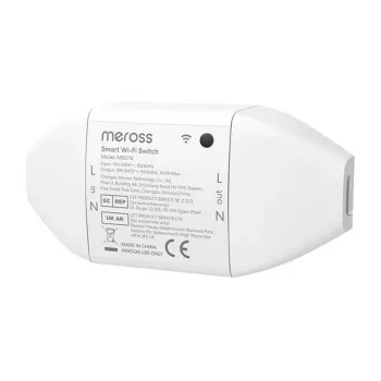 Meross MSS715MA-UN viedais WiFi relejs (Matter) – vienkanāla sienas relejs mājas automatizācijai