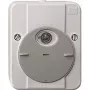 Merten 544894 slēdzis — Pelēks, 230 V AC, 10 A, IP54, 80×47×97 mm