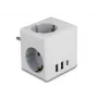 DeLOCK 11496 Strāvas adapteris ar 2 USB portiem, 5V 2.4A 3A, F tipa kontaktdakša