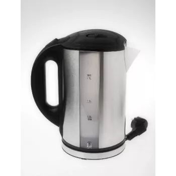 Adler AD 1216 elektriskā tējkanna 1.7 L Melna, Sudraba 2200 W