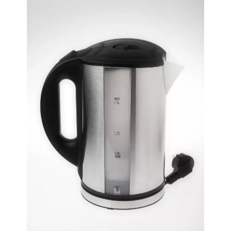 Adler AD 1216 elektriskā tējkanna 1.7 L Melna, Sudraba 2200 W