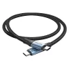 Vention USB 2.0 5A 240W 1.5m MELNS USB-C uz C kabelis