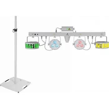 LED lāzera stieņu komplekts EUROLITE KLS ar BPS-3 skaļruņu statīviem, balts