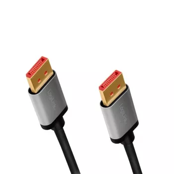 DisplayPort kabelis LogiLink CDA0105 2 m Pelēks Melns