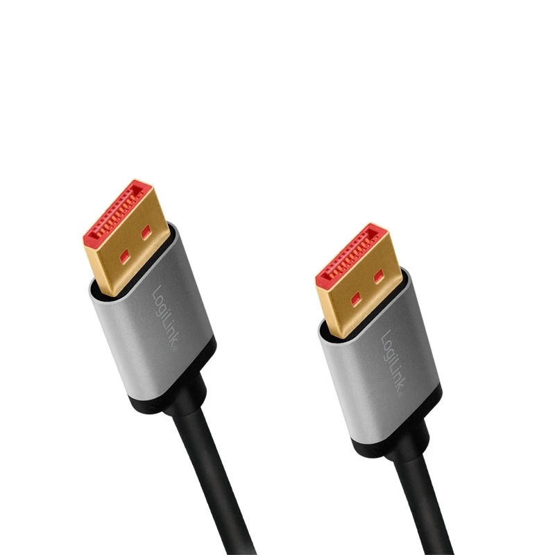 DisplayPort kabelis LogiLink CDA0105 2 m Pelēks Melns