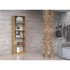 Biroja grāmatu skapis Topeshop R40 ARTISAN, ozols, 5 plaukti, 400×300×1820 mm, skaidu plātne