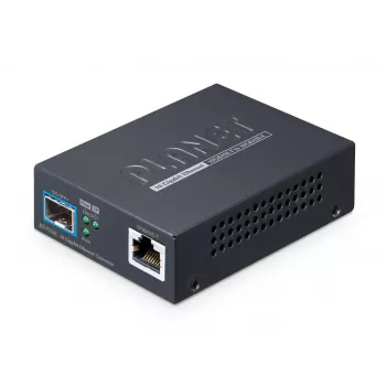 PLANET XT-715A Mediju pārveidotājs 10GBASE-T uz 10GBASE-X SFP+ Vara ports Melns