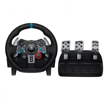 Logitech G29 stūre + pedāļi PlayStation 3, PlayStation 4, USB 2.0, melna