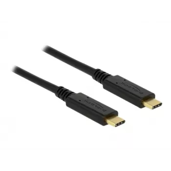 USB kabelis DeLOCK 83325 USB 2.0 3m USB C Melns