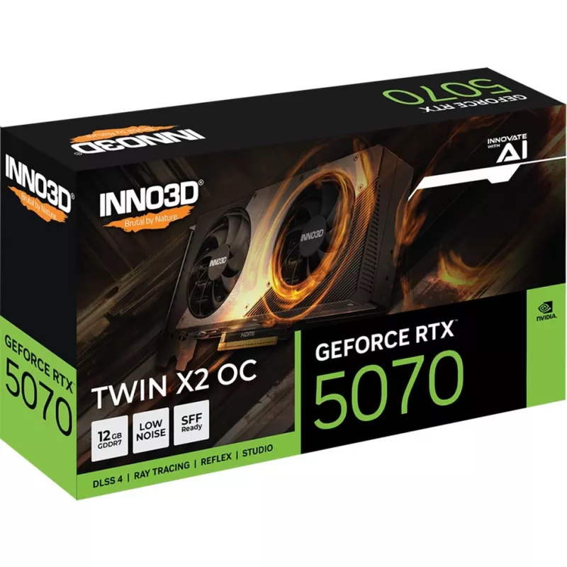 INNO3D GeForce RTX 5070 TWIN X2 OC 12GB GDDR7 Grafiskā karte