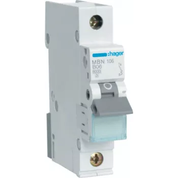 Hager MBN106 automātiskais slēdzis, 6 A, 50/60 Hz