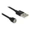 USB kabelis DeLOCK 85724 USB 2.0 1,1 m Melns