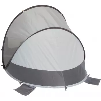 Dome/iglū telts High Peak Calobra 80 — pelēka, 2000×1200×900 mm, poliestera grīda, stiklašķiedras stabi