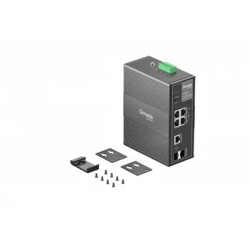 TP-Link IES206GPP pārvaldāms tīkla slēdzis Gigabit Ethernet (10/100/1000) PoE melns