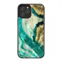 Aizsargmaciņa iKins Apple iPhone 12 Pro Max — akvamarīna ahāta raksts