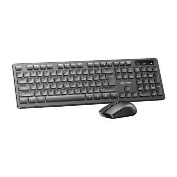 Bezvadu tastatūras un peles komplekts VENTION KTDB0-EN (Melns)