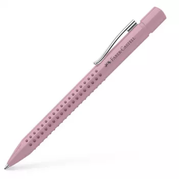 Ievelkamā lodīšu pildspalva ar klipsi Faber-Castell 243907, rozā ēnā