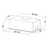 ELEYUS HOOD ATR L 14 200 52 BL Iebūvējamais tvaika nosūcējs Melns 52 cm 424 m³/h