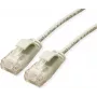 ROLINE Green - Patch-Cable RJ-45 (vīriešu) uz RJ-45 (vīriešu) - 1 m - 3.4 mm - UTP - CAT 6a - bezhalogēna, liets, ar aizsargvāciņu, dzīslu, 10 Gigabit Ethernet - pelēks, RAL 7035 (21.44.3903)